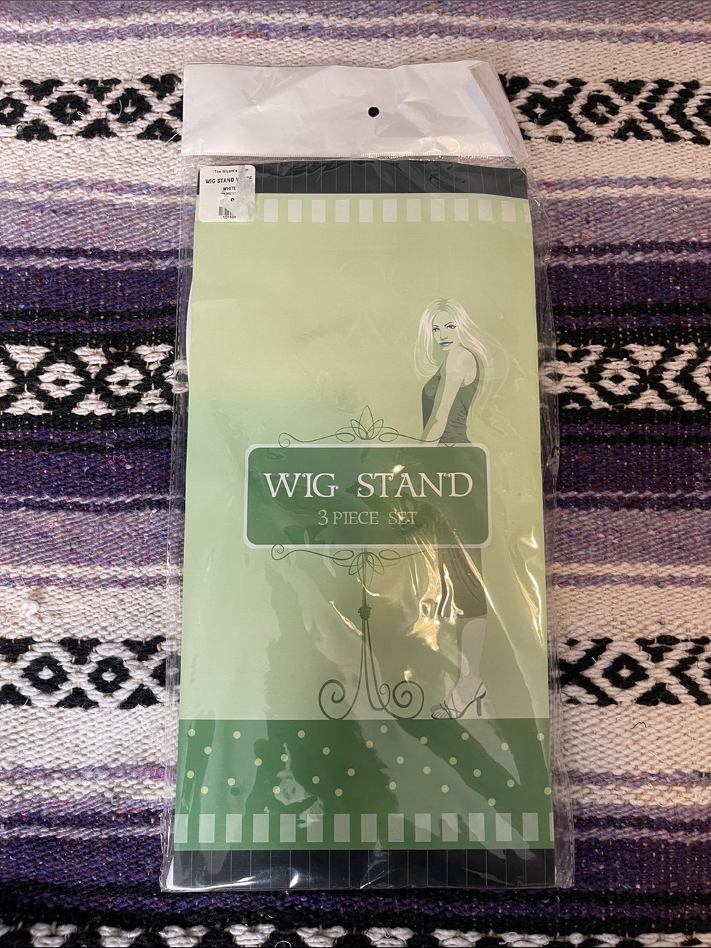 West Bay Inc Wig Stand White 3 Piece Set